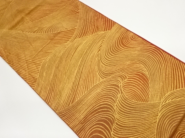 JAPANESE FUKURO OBI / WOVEN ROUGH WAVE